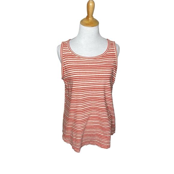 Cabi Style 5761 Spirit Tank in Tangerine Red Stripe Size Small Womens - Picture 7 of 7